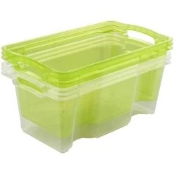 KEEEPER Boîte De Rangement Avec Poignées Intégrées, Taille : S, 35 X 21 X 15 Cm, 6,5 L, Transparent -Petit rangement Soldes Magasin 35685558 4