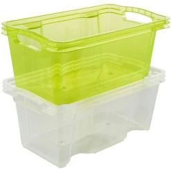 KEEEPER Boîte De Rangement Avec Poignées Intégrées, Taille : S, 35 X 21 X 15 Cm, 6,5 L, Transparent -Petit rangement Soldes Magasin 35685558 5