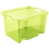 KEEEPER Boîte De Rangement Avec Poignées Intégrées, Taille : M, 35 X 27 X 21 Cm, 13,5 L, Vert Transparent -Petit rangement Soldes Magasin 35685568 1