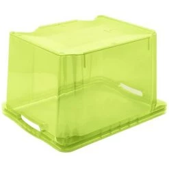 KEEEPER Boîte De Rangement Avec Poignées Intégrées, Taille : M, 35 X 27 X 21 Cm, 13,5 L, Vert Transparent -Petit rangement Soldes Magasin 35685568 3