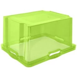 KEEEPER Boîte De Rangement Avec Poignées Intégrées, Taille : XL, 43 X 35 X 23 Cm, 24 L, Vert Transparent -Petit rangement Soldes Magasin 35685594 3