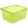 KEEEPER Boîte De Rangement Avec Poignées Intégrées, Taille : XXL, 52 X 43 X 26 Cm, 44 L, Vert Transparent -Petit rangement Soldes Magasin 35685615 1