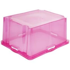 KEEEPER Boîte De Rangement Avec Poignées Intégrées, Taille : XXL, 52 X 43 X 26 Cm, 44 L, Rose Transparent 9 KEEEPER Boîte De Rangement Avec Poignées Intégrées, Taille : XXL, 52 X 43 X 26 Cm, 44 L, Rose Transparent -Petit rangement Soldes Magasin 35685622 3