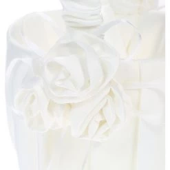 HAPPYSHOPPING Panier De Fille De Fleur De Mariage En Satin Blanc Avec Decoration Florale Fournitures De Mariage 10 HAPPYSHOPPING Panier De Fille De Fleur De Mariage En Satin Blanc Avec Decoration Florale Fournitures De Mariage -Petit rangement Soldes Magasin 35862745 4