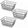 WENKO Panier Métal, Corbeille En Métal, Noir Mat, Viana, Lot De 3 -Petit rangement Soldes Magasin 36230324 1