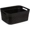 FI-VE Five - Panier De Rangement Rectangle Noir Disco 15 Litres - Noir -Petit rangement Soldes Magasin 36686019 1