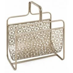 Paris Prix - Porte-revues En Métal "magazines" 45cm Bronze