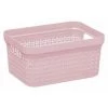 FIVE SIMPLY SMART Panier De Rangement "Scandi" 17L Rose -Petit rangement Soldes Magasin 36880181 1