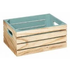 ATMOSPHERA, CRATEUR D'INTRIEUR Lot De 3 Cagettes En Bois "House" 35cm Vert -Petit rangement Soldes Magasin 36881254 5