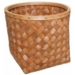 ATMOSPHERA, CRŽATEUR D'INTŽRIEUR Lot De 5 Paniers De Rangement "Bois" 37cm Caramel -Petit rangement Soldes Magasin 36881308 3