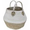 Paris Prix - Panier De Rangement Déco "osinella" 38cm Blanc 1 Paris Prix - Panier De Rangement Déco "osinella" 38cm Blanc -Petit rangement Soldes Magasin 36881529 1