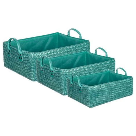 ATMOSPHERA, CRATEUR D'INTRIEUR Lot De 3 Paniers De Rangement Kaki 3 ATMOSPHERA, CRATEUR D'INTRIEUR Lot De 3 Paniers De Rangement Kaki