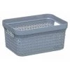 FIVE SIMPLY SMART Panier De Rangement "Scandi" 17L Gris