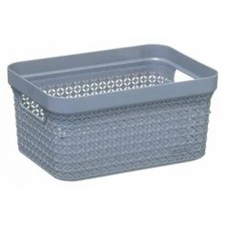 FIVE SIMPLY SMART Panier De Rangement "Scandi" 17L Gris