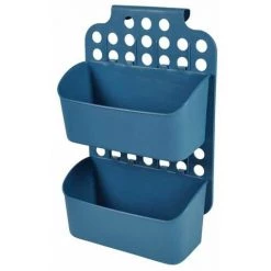 Paris Prix - Rangement De Porte "2 Paniers" 45cm Bleu