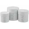 Paris Prix - Lot De 3 Boîtes Rondes "maison" 21cm Blanc & Argent -Petit rangement Soldes Magasin 36891109 1