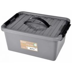 Paris Prix - Boîte De Rangement "clip" 14l Gris -Petit rangement Soldes Magasin 36891636 2