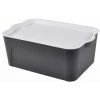 Paris Prix - Boîte De Rangement Déco "pratique" 5l Anthracite 2 Paris Prix - Boîte De Rangement Déco "pratique" 5l Anthracite -Petit rangement Soldes Magasin 36892108 1