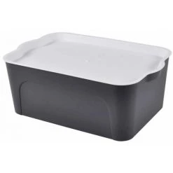 Paris Prix - Boîte De Rangement Déco "pratique" 5l Anthracite