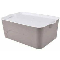 Paris Prix - Boîte De Rangement Déco "pratique" 16l Taupe