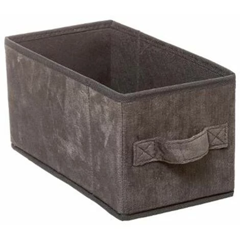 FIVE SIMPLY SMART Boîte De Rangement Velours "Mix N Modul" 15x31cm Gris Foncé 3 FIVE SIMPLY SMART Boîte De Rangement Velours "Mix N Modul" 15x31cm Gris Foncé