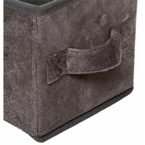 FIVE SIMPLY SMART Boîte De Rangement Velours "Mix N Modul" 15x31cm Gris Foncé 4 FIVE SIMPLY SMART Boîte De Rangement Velours "Mix N Modul" 15x31cm Gris Foncé – Image 2
