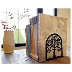 BRIDAY Serre-livres Décoratifs, Serre-livres Arbre De Vie, Serre-livres En Métal, Serre-livres Noirs, Serre-livres Pour étagères, Serre-livres Pour Livres Lourds, Porte-livres Pour Bureau à Domicile, Serre-livres Robustes -Petit rangement Soldes Magasin 37004216 3