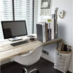 BRIDAY Serre-livres Décoratifs Noirs En Métal Robustes, Serre-livres En Métal, Support De Butée De Séparateur D'étagères Avec Tampon En Caoutchouc Antidérapant Pour Décor, Maison, Bureau, Bibliothèque, école, Cadeau -Petit rangement Soldes Magasin 37004217 5