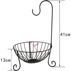 BRIDAY Panier De Fruits De Cuisine Avec Porte-banane Détachable -Petit rangement Soldes Magasin 37005899 4