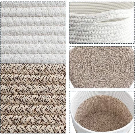 BRIDAY Panier à Plantes Lot De 2 Paniers à Fleurs En Corde Tissé Paniers De Rangement Multifonctionnels En Jute Robuste Avec Poignées Pratiques Organisateur De Rangement 11 X 11 Panier De Sol Pour Plantes Pot De Fleurs D'intérieur 5 BRIDAY Panier à Plantes Lot De 2 Paniers à Fleurs En Corde Tissé Paniers De Rangement Multifonctionnels En Jute Robuste Avec Poignées Pratiques Organisateur De Rangement 11 X 11 Panier De Sol Pour Plantes Pot De Fleurs D'intérieur – Image 3