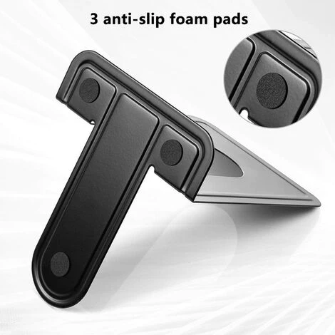 TRIOMPHE Serre Livres, Cale Livre, Presse Livre, 4 Paires, Noir, 12.5 X 12.5 X 17cm 4 TRIOMPHE Serre Livres, Cale Livre, Presse Livre, 4 Paires, Noir, 12.5 X 12.5 X 17cm – Image 2