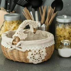 SUNFLOWER Panier En Rotin Panier En Osier Panier à Provisions Panier Pique-nique Panier De Transport Panier Plein Saule, Ovale Panier Enfant Panier Pratique En Osier Avec Dentelle Et Doublure Textile. 10 SUNFLOWER Panier En Rotin Panier En Osier Panier à Provisions Panier Pique-nique Panier De Transport Panier Plein Saule, Ovale Panier Enfant Panier Pratique En Osier Avec Dentelle Et Doublure Textile. -Petit rangement Soldes Magasin 37024552 4