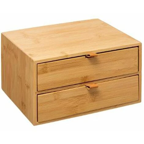 FIVE SIMPLY SMART Boîte Déco 2 Tiroirs "Bambou" 25cm Naturel 3 FIVE SIMPLY SMART Boîte Déco 2 Tiroirs "Bambou" 25cm Naturel