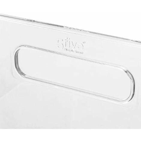 FIVE SIMPLY SMART Panier De Rangement "Selena" 31x15cm Transparent 4 FIVE SIMPLY SMART Panier De Rangement "Selena" 31x15cm Transparent – Image 2