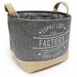 Paris Prix - Panier De Rangement En Jute "life Style" 29cm Gris 8 Paris Prix - Panier De Rangement En Jute "life Style" 29cm Gris -Petit rangement Soldes Magasin 37259406 2