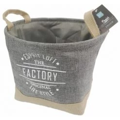 Paris Prix - Panier De Rangement En Jute "life Style" 29cm Gris 10 Paris Prix - Panier De Rangement En Jute "life Style" 29cm Gris -Petit rangement Soldes Magasin 37259406 4