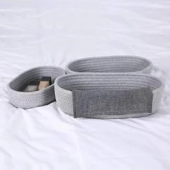 BARES WIDLKEN Panier De Rangement En Corde De Coton, Panier De Rangement Tressé En Coton,3 Paniers Pour étagères Bacs Décoratifs Organisateurs De Corbeille Pour Jouets Bébé, Cadeau Décoration Chambre 11 BARES WIDLKEN Panier De Rangement En Corde De Coton, Panier De Rangement Tressé En Coton,3 Paniers Pour étagères Bacs Décoratifs Organisateurs De Corbeille Pour Jouets Bébé, Cadeau Décoration Chambre -Petit rangement Soldes Magasin 37343981 5