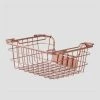Panier De Rangement Zebat SKLUM Acier - Or Rose Moyen -Petit rangement Soldes Magasin 37392780 1