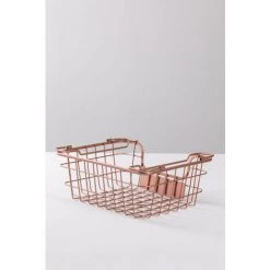 Panier De Rangement Zebat SKLUM Acier - Or Rose Moyen 10 Panier De Rangement Zebat SKLUM Acier - Or Rose Moyen -Petit rangement Soldes Magasin 37392780 4
