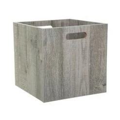 FIVE SIMPLY SMART Boite De Rangement En Bois "Evy" 31x31cm Gris
