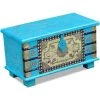 Coffre De Rangement Bois De Manguier 80x40x45 Cm Bleu VidaXL 1 Coffre De Rangement Bois De Manguier 80x40x45 Cm Bleu VidaXL -Petit rangement Soldes Magasin 3756394 1
