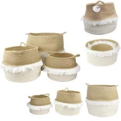 PANIER ET CORBEILLE PANIER RANGEMENT A FRANGE ET FIBRE DORE