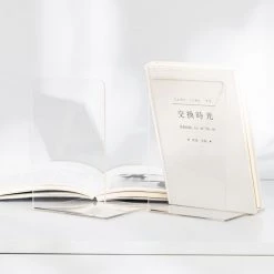 BETTERLIFE Lot De 2 Serre-livres Transparent