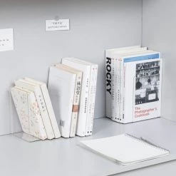 BETTERLIFE Lot De 2 Serre-livres Transparent -Petit rangement Soldes Magasin 37660710 3