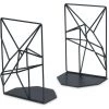 BETTERLIFE Serre-Livres Lot De 2 En Fer Pour Bureau, Bibliothèque Ou Maison, Noir -Petit rangement Soldes Magasin 37660715 1