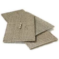 CASAME Coffre Pliable En Jonc De Mer Avec Couvercle - Casâme - Bois -Petit rangement Soldes Magasin 38047643 4