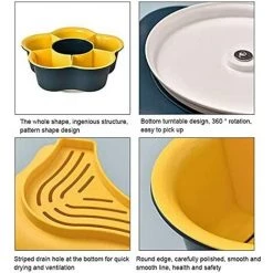 LONGZIMING 2 PCS Panier De Vidange,Passoire En Plastique Avec Poignée En Plastique Légumes Panier Lavage Double Couche Égoutter Bassin Design Fruits Détachables Passoires Utilisation Pour Le Drainage ,Bleu 8 LONGZIMING 2 PCS Panier De Vidange,Passoire En Plastique Avec Poignée En Plastique Légumes Panier Lavage Double Couche Égoutter Bassin Design Fruits Détachables Passoires Utilisation Pour Le Drainage ,Bleu -Petit rangement Soldes Magasin 38220845 2