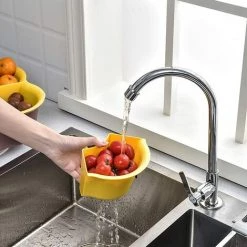LONGZIMING 2 PCS Panier De Vidange,Passoire En Plastique Avec Poignée En Plastique Légumes Panier Lavage Double Couche Égoutter Bassin Design Fruits Détachables Passoires Utilisation Pour Le Drainage ,Bleu 9 LONGZIMING 2 PCS Panier De Vidange,Passoire En Plastique Avec Poignée En Plastique Légumes Panier Lavage Double Couche Égoutter Bassin Design Fruits Détachables Passoires Utilisation Pour Le Drainage ,Bleu -Petit rangement Soldes Magasin 38220845 3