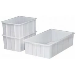 CRAEMER Récipient En Plastique Rectangulaire 55 L ND-PE Nature L750xl445xH200 Mm Sans Tr