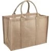 AUBRY GASPARD Sac En Jute Plastifiée Naturel - Naturel -Petit rangement Soldes Magasin 3879161 1